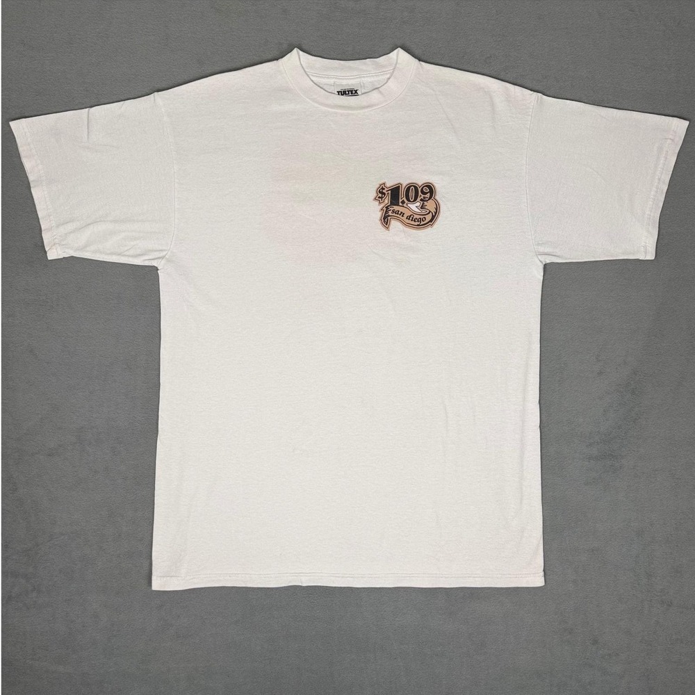 Vintage 90s Buck-O-Nine Ska Punk‎ Band T-Shirt San Diego Tultex XL 1996